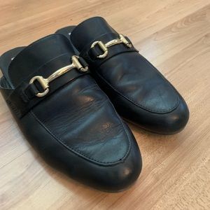 Steve Madden Kandi Black Leather Flats